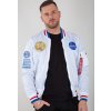 Alpha Industries obojstranná bunda pánska MA-1 NASA VOYAGER REVERSIBLE white biela