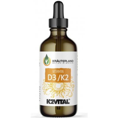 Kräuterland Vitamín D3/K2 kvapky 50 ml