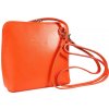 NovaKabelka.sk Grana Arancione kožená talianska crossbody kabelka oranžová