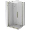 Mexen Velar L sprchový kút posuvný 100 x 85 cm, transparentný, zlatý - 871-100-085-03-50