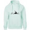 EKG kajak - Oversized mikina dámská Moon - kratšia + širšia - 2XL ( Frost )
