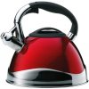 KELA Konvice pískací VARUS, nerez 3 l, červená KL-11658