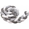 T-tomi Pletený mantinel 180 cm White + Grey + Antracit