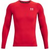 Pánske kompresné tričko s dlhým rukávom Under Armour HG ARMOUR COMP LS červené 1361524-600 - 3XL