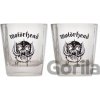 CurePink Sklenice na whisky Motörhead Logo set 2 kusů KKLWGMH1 250 ml