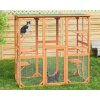 Vonkajšia voliéra pre mačky 180x88x169cm. Drevená veľká klietka, výbeh pre mačky a hlodavce.