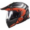 Prilba LS2 MX436 Pioneer Evo ADVENTURER Matt Black Orange Veľkosť: XL (61-62 cm)