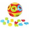 Teddies vkládačka míč plast průměr 17 cm v síťce