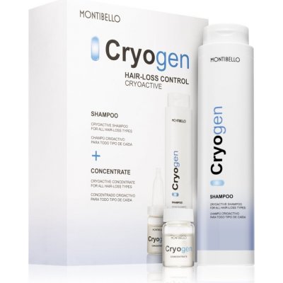 Montibello Cryogen Cryogen šampón proti vypadávániu vlasov 300 ml + Cryogen intenzívna kúra proti vypadávániu vlasov 10x7 ml