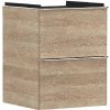 Hansgrohe Xelu Q - Umývadlová skrinka, 63x48x50 cm, 2 zásuvky, prírodný dub/chróm 54021000