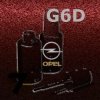 OPEL - G6D - DARK BURGUNDY metal. barva retušovací tužka