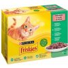 Friskies multipack s hovädzím kuraťom tuniakom treskou v šťave 12 x 85 g