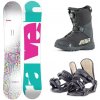 Raven Pearl white snowboard + Beany Junior viazanie + Beany Avenger BS topánky - 110 cm + XS - EU 32-35