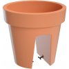 PROSPERPLAST Kvetináč na zábradlie LOFLY RAILING terakota 24,5cm