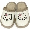 Detské biele papuče KITTY