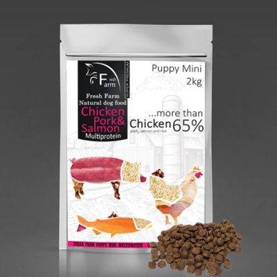Fresh Farm Puppy Mini Multiprotein Chicken, Pork & Salmon 2 kg