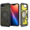 Nárazuvzdorné puzdro Apple iPhone 16E Spigen Tough Armor, MagSafe, Čierna (FROST BLACK)