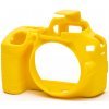 easyCover Silikónové ochranné puzdro pre Nikon D3500 Žlté