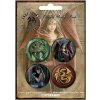 Placka set - Anne Stokes - Dragons - 4x38mm (07-4364)