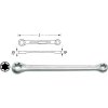 Hazet 609-E20XE24 609-E20XE24 obojstranný očkový kľúč 18.49 - 22.16 mm; 609-E20XE24