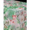 Obrus 7743310 kvetinová koláž oranžovo-zelená, návin 20 m x 140 cm, IMPOL TRADE