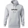 Camper nápis - Mikina pánska Cape s kapucňou - 3XL ( Svetlosivý melír )