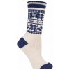 Heat Holders dámske LITE termo froté ponožky WHITE s nórskym vzorom Modrá