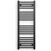 Erga Puerto, vykurovacie teleso 1100x400 mm, 420W, čierna matná, ERG-LAV-GRZE-BK-40110