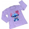 Bavlnený nátelník Lilo & Stitch - fialový - 128