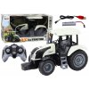 Lean Toys RC traktor na diaľkové ovládanie 2.4G biele