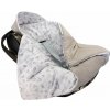 Bomimi Zavinovacia deka do autosedačky VELVET lesné zvieratká šedá