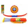 Teddies Luk 71cm +3 šípy v puzdre + terč plast v krabici