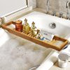HomePRO SL5 Bambusový stolík na vaňu, 70x15x4cm
