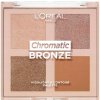 L'Oréal Paris Chromatic Bronze, mix odtieňov Bronze, Paleta lisovaných rozjasňovačov 10 g