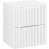 Comad Nova White skrinka 50x39x57 cm závesná kúpeľňová skrinka pod umývadlo biela NOVA WHITE 82-50-2S