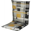 Poduška na nízke kreslo Doppler Living 48x100 cm sivo-žltá