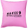 Evolúcia Basketball - Vankúš 50x50 - 50x50 - Vrátane výplne ( Ružová )