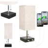 LED STOLNÁ LAMPA NA PÍSACÍ STÔL E27 S NABÍJACÍMI PORTAMI USB-C/ USB-A