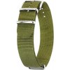Řemínek Hirsch NATO Rush Recycle - zelený - 20 mm - L – Štandardná dĺžka (doporučujeme) + 5 rokov záruka a darček ZADARMO