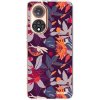 Picasee silikónový prehľadný obal pre Honor 50 5G - Purple Leaf