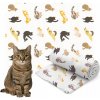 DEKA MÄKKÁ FLEECOVÁ ZVIERATÁ MAČKA 70X90 CM PLED PRIKRÝVKA PODLOŽKA DO PELIEŠKA
