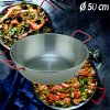 Oceľová hlboká panvica Paella WOK 50 cm GARCIMA