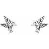jantario Strieborné náušnice Kolibrík 102103