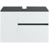 Bielo–antracitová závesná skrinka pod umývadlo 80x53 cm Wisla – Støraa