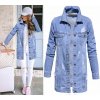 Fashionweek Dámska dlhá džínsová bunda LONG DENIM F618