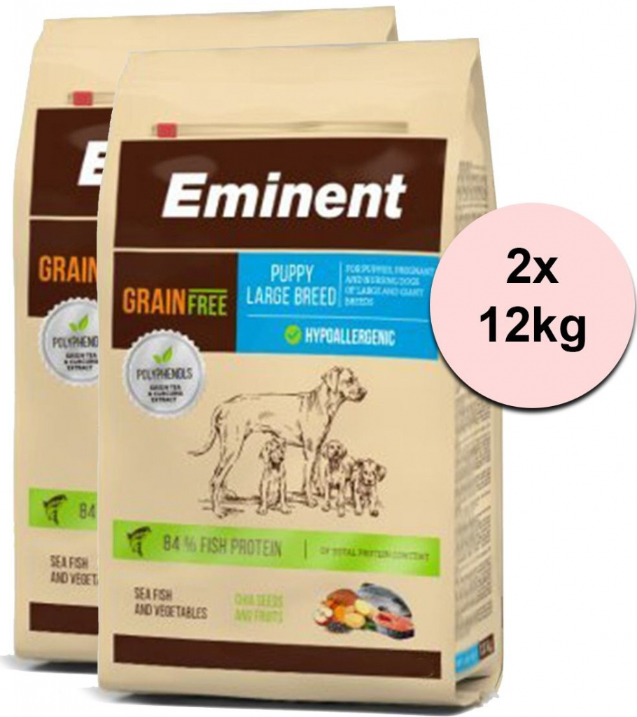 Eminent Grain Free Puppy Large Breed 31/15 2 x 12 kg
