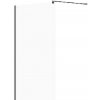 Cersanit Mille - Sprchová stena Walk-In, 120x200 cm, čierna/číre sklo S161-004
