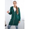 Dress with hood and hood in dark green color tyrkysová One size Kesi 5907302493767