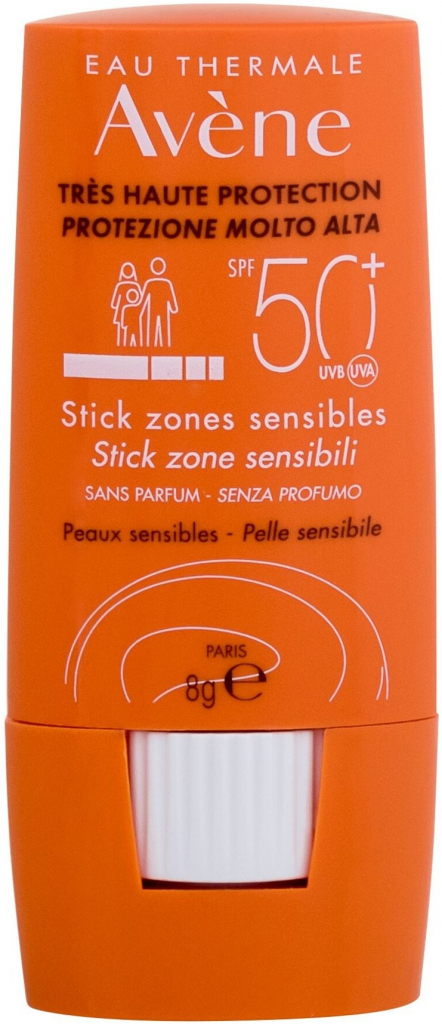 Avène Sun tyčinka na citlivé miesta SPF 50+ 8 g