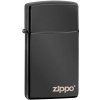 Zippo Logo Slim High Polish Black 26583